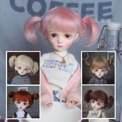 taobao agent [Dollyplanet] BJD baby uses Ma Hai's wig cute sheep-horn braid QQ-56 *Little Ling *