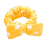 Повязка на голову с бантиком для умывания, эластичная милая маска для лица, Южная Корея, простой и элегантный дизайн