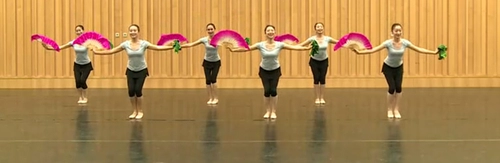 Ассоциация китайских танцоров Цветочный барабанный фонарь танец ритм Qiao Orchid Test 70th Dance