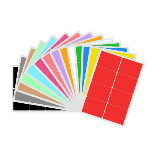 A4 Color Non -Dry Glue Label Grid Blang