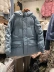Dongdaemun giảm giá 2019 thu đông Cobalt Blue đơn giản trùm đầu áo khoác dài xuống áo khoác nữ - Xuống áo khoác