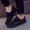 Mùa thu giày đơn giày vải nam giày tất cả màu đen giày bình thường