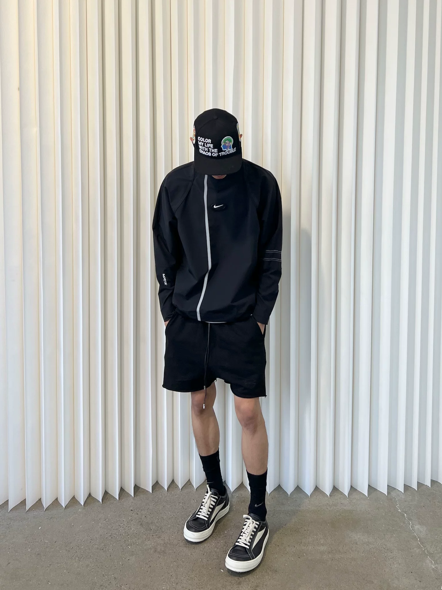 [Домашняя ассортимент] HIDE in Hills Loki SHORTS американские повседневные шерстяные вышитые шорты
