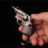 Маленький пистолет, надувная ветрозащитная электронная металлическая зажигалка, креативный брелок