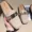 2018 mùa xuân và mùa hè mới da sáng đầu vuông đáy phẳng thường nửa kéo kim loại chuỗi baotou dép lười biếng giày từ kéo các kiểu áo sơ mi sọc nữ đẹp