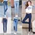 Gian hàng cung cấp bán buôn mùa xuân phụ nữ denim quần thời trang kích thước lớn là mỏng phụ nữ quần jean nhà máy sản xuất trực tiếp bán hàng những mẫu đầm đẹp Cộng với kích thước quần áo