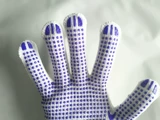 Нескользящие износостойкие хлопковые перчатки