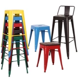 Девять -летняя магазин более 20 цветов высокий стул стул, железо, высокий стул металлический бар из нержавеющей стали