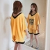 Thai sản thời trang mùa hè phù hợp với cộng với phân bón xl lỏng bông t- shirt dạ dày nâng quần short hai bộ 200 kg