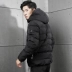 Áo khoác trùm đầu Saiqi 2018 mùa đông mới dày đặc màu sắc kinh doanh áo khoác chống gió thời trang nam thể thao quần áo cotton - Quần áo độn bông thể thao Quần áo độn bông thể thao