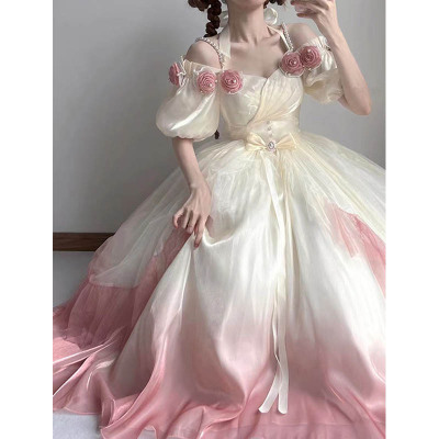 taobao agent Dress, small princess costume, gradient, Lolita style