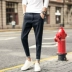 Quần áo nam size nhỏ 155 ngắn 26-27 yard quần jeans thủy triều les đẹp trai t Lin quần bó sát chân - Quần jean