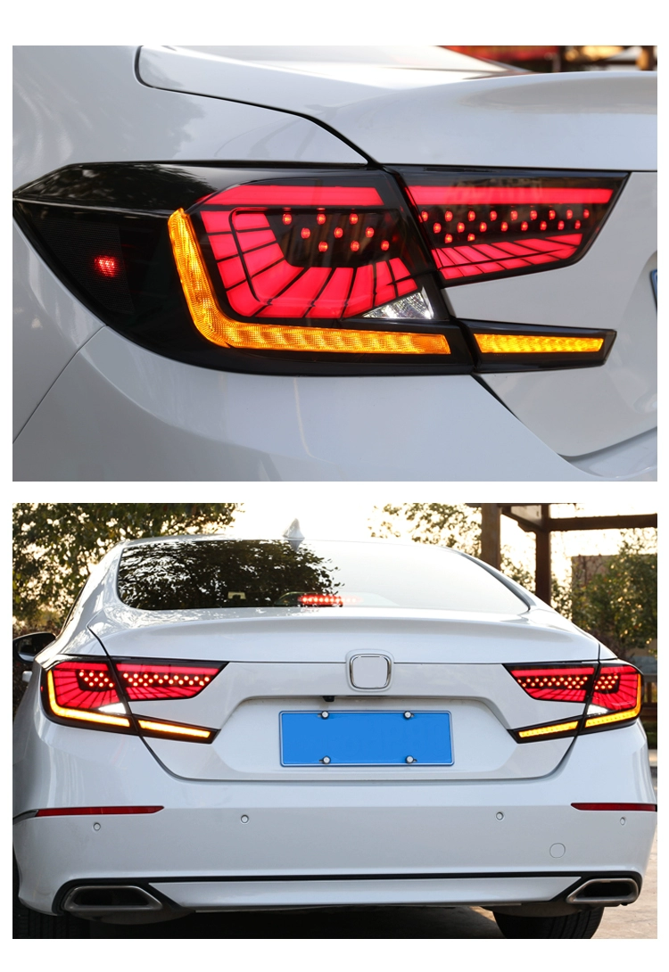 Thích hợp cho Honda Ten Dynasties Eugi Tail Đèn sửa đổi Sửa đổi nước xuất hiện màu đen Ngôi sao trống Bone Bone Đèn phía sau đèn xe ô tô đèn laser ô tô 