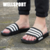 Adidas neo 18 mùa hè nam giới và phụ nữ trung tính bình thường flip flops dép đi trong nhà thể thao aq1701 aq1702 mlb dép Dép thể thao