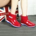 Giày đi mưa nữ ống đi mưa cho người lớn thời trang giày ống ngắn không thấm nước Hàn Quốc cộng với nhung ấm cao dài ống cao su làm việc ủng cao su Rainshoes