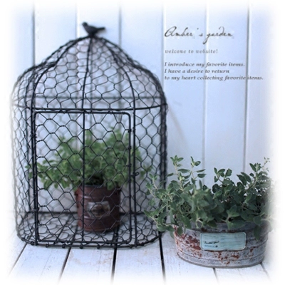Журнал Zakka Garden Magazine раскрывает минималистскую пасторальную железную проволоку, цветочное устройство, птичью клетку, цветочную корзину, сетку для хранения, корзину