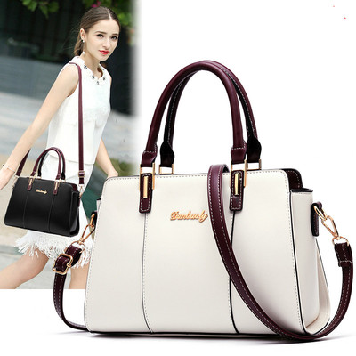 taobao agent Fashionable universal handheld leather shoulder bag, 2023 collection