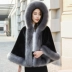 Faux fur coat nữ mink da phần ngắn Slim áo khoác mỏng khăn choàng cape 2018 mới chống mùa giải phóng mặt bằng Faux Fur