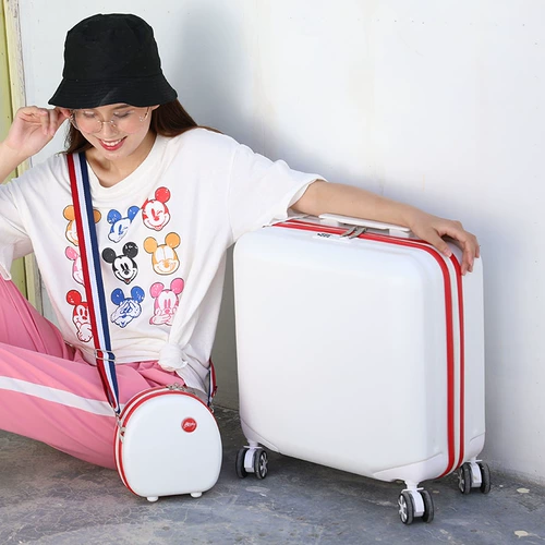 Милый брендовый чемодан, универсальная коробка для путешествий, 18 дюймов, популярно в интернете, 24 дюймов