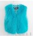 2018 thu đông mới giả lông thỏ lông vest ngắn ngắn Slim áo khoác nữ hoang dã áo lông thỏ Faux Fur