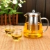 Bộ lọc bằng thép không gỉ dày Kung Fu bộ trà đỏ pha trà chịu nhiệt thủy tinh hoa ấm trà đặt nhà - Trà sứ