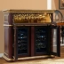 Tủ lạnh gỗ nghệ thuật mạ vàng, tủ lạnh đựng rượu, máy điều nhiệt, phòng khách, bạc tùy chỉnh, cổ điển châu Âu Tủ rượu vang