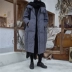 Sunyvonne tự chế Yoji Yamamoto thích hợp thiết kế cổ áo tối qua đầu gối dài xuống - Xuống áo khoác Xuống áo khoác