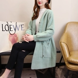 Демисезонное двусторонное шерстяное пальто, толстовка с капюшоном, свитер, куртка, коллекция 2023, в корейском стиле, увеличенная толщина