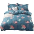 Mùa xuân và mùa hè bộ đồ giường mỏng chăn quilt cover 1.2 1.5 1.8 m giường ba hoặc bốn bộ dễ thương không bông quilt cover