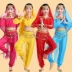 Trang phục múa Ấn Độ trang phục trẻ em trẻ em Tân Cương trang phục khiêu vũ Cô gái múa bụng trẻ em quần áo múa dân tộc - Trang phục