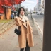 Áo khoác len mùa đông 2018 mới của Hàn Quốc áo khoác len nữ dài mùa đông - Áo Hàn Quốc Áo Hàn Quốc