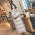 Bf Harajuku gió cotton 袄 của phụ nữ mùa đông dày sang trọng xuống bông độn áo dài trên đầu gối bánh mì coat bông coat