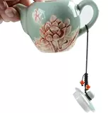 Керамическая крышка, двухэтажный ремешок, чайная чашка, заварочный чайник, чайный сервиз с аксессуарами, чай