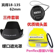 Máy ảnh DSLR Pentax K30 KP K-7 K50 K70 18-135 62mm + Gương UV + Mũ ống kính - Phụ kiện máy ảnh DSLR / đơn