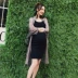 Phụ nữ mang thai mùa hè ăn mặc thời trang mô hình 2018 new voan lỏng dài tay áo mang thai bên ngoài mang thai phụ nữ áo sơ mi mùa hè Áo thai sản