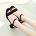 2018 phụ nữ mùa hè mới dép thời trang Hàn Quốc đơn giản và linh hoạt từ khóa dày với ngón chân mở cao gót triều mùa hè Sandal