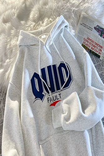 Утепленная демисезонная толстовка с капюшоном, куртка, изысканный стиль, оверсайз