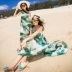 Váy bà mẹ mùa hè 2018 mới gợi cảm váy dài hở lưng cho bé gái đầm đi biển đi nghỉ hè - Váy Váy