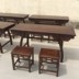 Gỗ thư pháp bàn sơn và bàn thư pháp học đồ nội thất thiết lập kết hợp bàn bàn ghế kết hợp Trung Quốc trường hợp hội họa - Nội thất giảng dạy tại trường bàn học sinh viên Nội thất giảng dạy tại trường