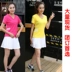 Váy thể thao phù hợp với nữ mùa hè Váy tay ngắn hai mảnh mẫu giáo quần áo cỡ lớn quần vợt váy béo mmg nhanh khô