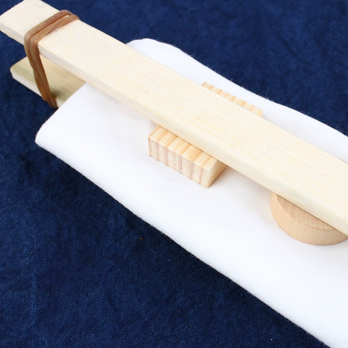 Набор инструментов с зажимом для материала для красителя ручной работы, G -обработка Gearmed Geametry Geometric Small Block Bamboo Splint Rubber Rind