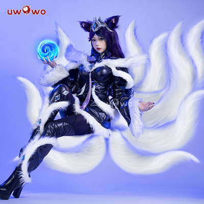 taobao agent Spot UWOWO Youwo League of Legends LOL Nine -tailed Demon Fox Azu Dark Night Demon Fox COSPLAY clothing female