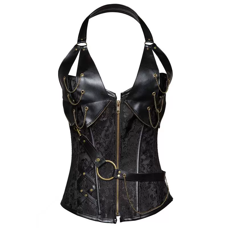 Retro waist belt, corrective bodysuit, European style, steel frame, tight