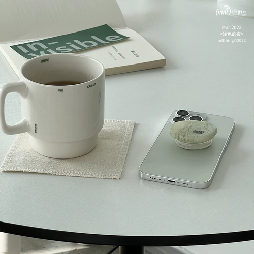 Nulthing Original Green Coffee Forcain Cup Milk Cup Простая буква ниша.