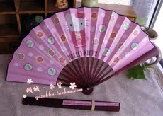 Веер привет Китти складной веер японский