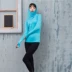 Mới của Hàn Quốc phiên bản của mùa thu và mùa đông của phụ nữ áo thể thao áo len nữ tập thể dục chạy yoga quần áo thoáng khí trùm đầu áo thun áo khoác nữ hoodie Thể thao lông cừu / jumper