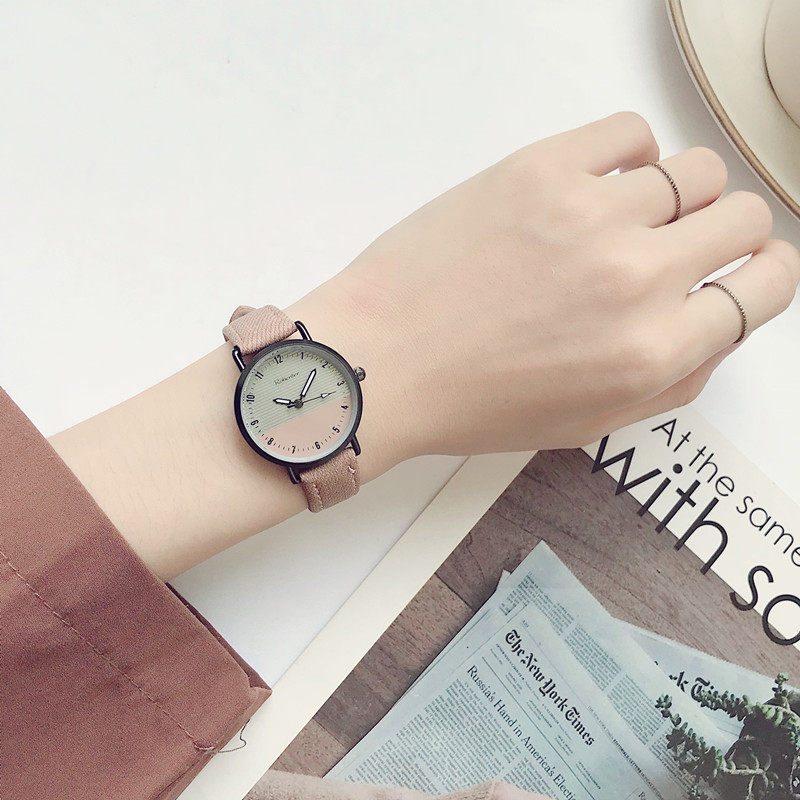 French niche minimalist temperament Student colge Fengsen department Small and fresh Art watch women's_voghion.com