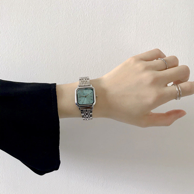 Cool and minimalist new ins niche student CHIC square steel band watch female summer men watch_voghion.com