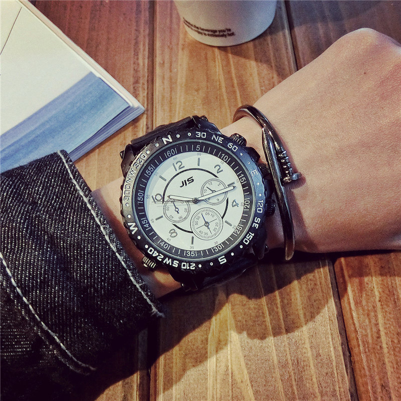Net red version simple fashion leisure oversize dial personality hip-hop male student watch _voghion.com