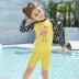Đồ bơi trẻ em Cô gái chia tay Flamingo Kem chống nắng dễ thương Làm khô nhanh Đồ bơi cho bé Đồ bơi trẻ em Mũ đồ bơi - Bộ đồ bơi của Kid
